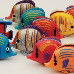 Accesorio para tubo de burbujas: Kit 12 piezas de peces de colores